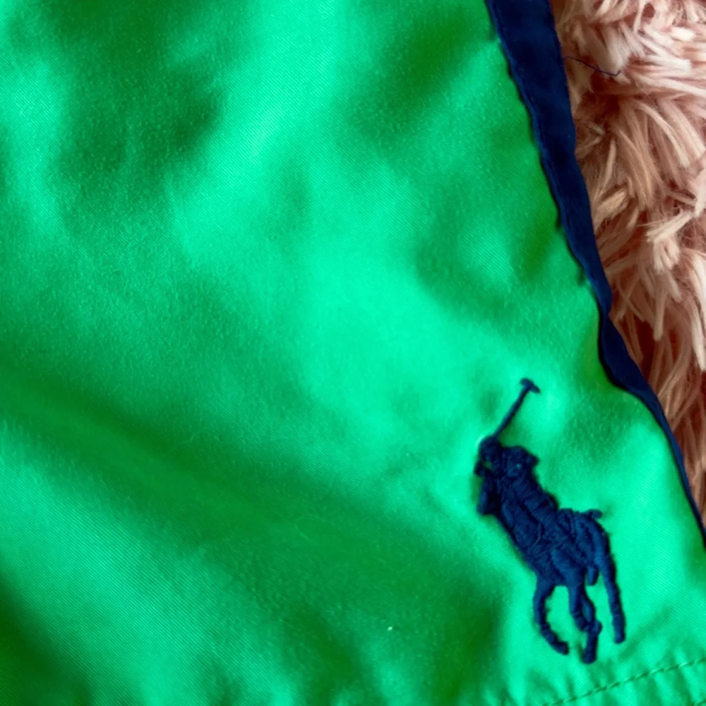 EUC Polo Ralph Lauren Navy and‎ Green Kids' Swim Shorts Size 18months